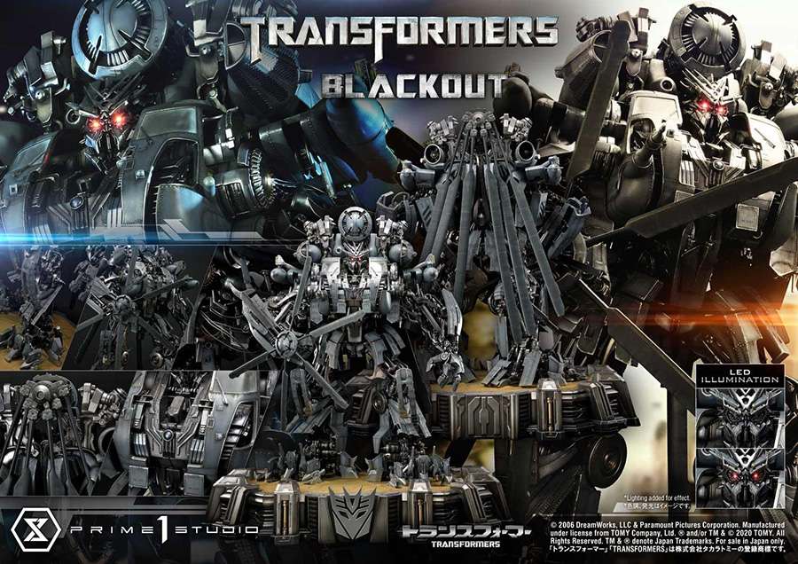 Transformers Blackout & Scorponok Statue 81cm