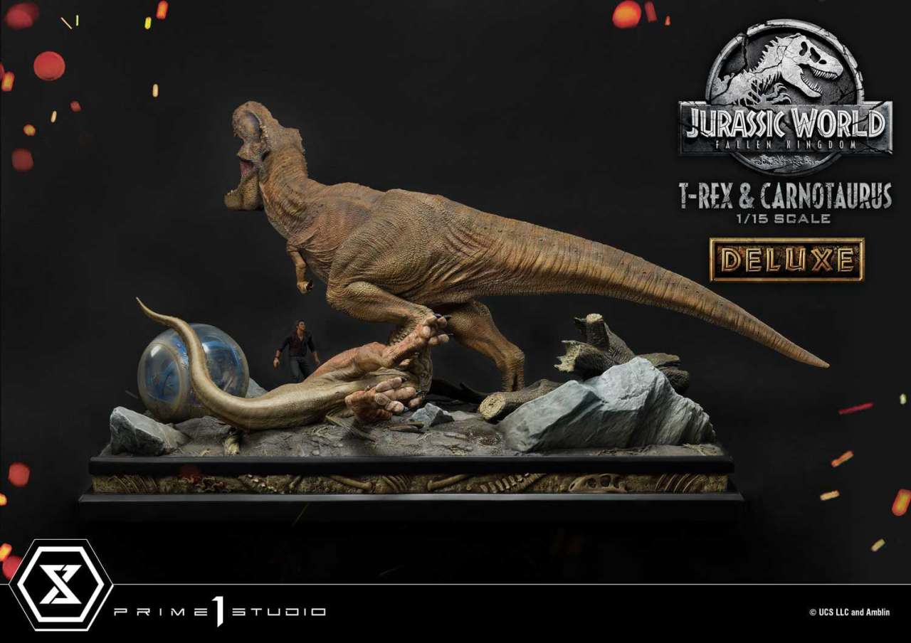 Jurassic World Fallen Kingdom T-Rex & Carnotaurus Deluxe Version 49cm