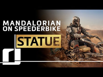 Mandalorian On Speeder Bike 1/10 Art Statue